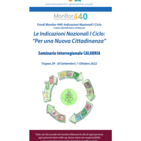 Seminario regionale Calabria - Indicazioni Nazionali del I ciclo